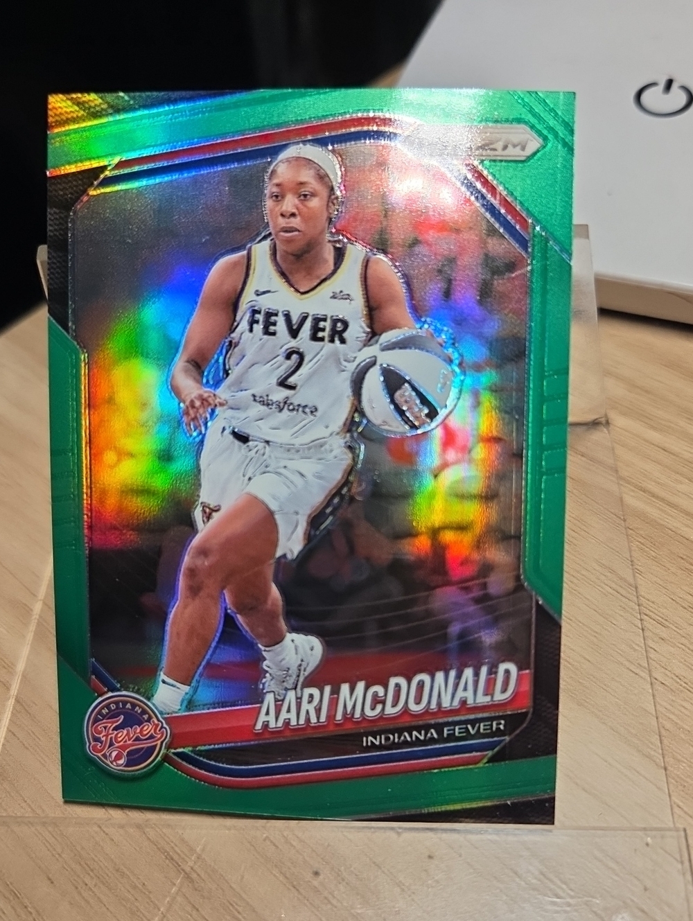 2025 Panini Prizm Aari McDonald Green Prizm  Basketball Card